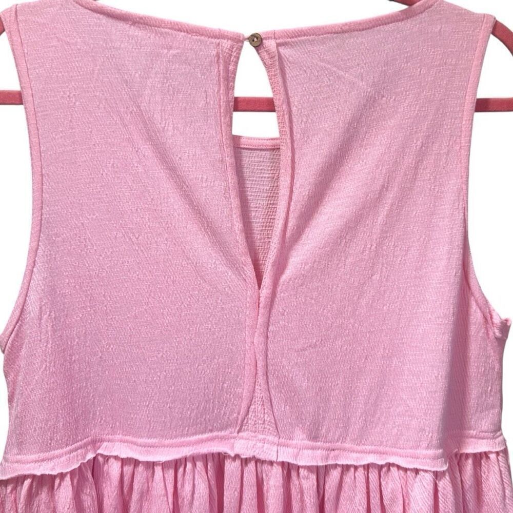 Blush Pink Babydoll Mini Dress Pockets Sleeveless | AEMI+CO | Large NWT - Picture 16 of 16